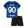 Inter Milan Romelu Lukaku #90 Hemmaställ Barn 2022-23 Korta ärmar (+ Korta byxor)
